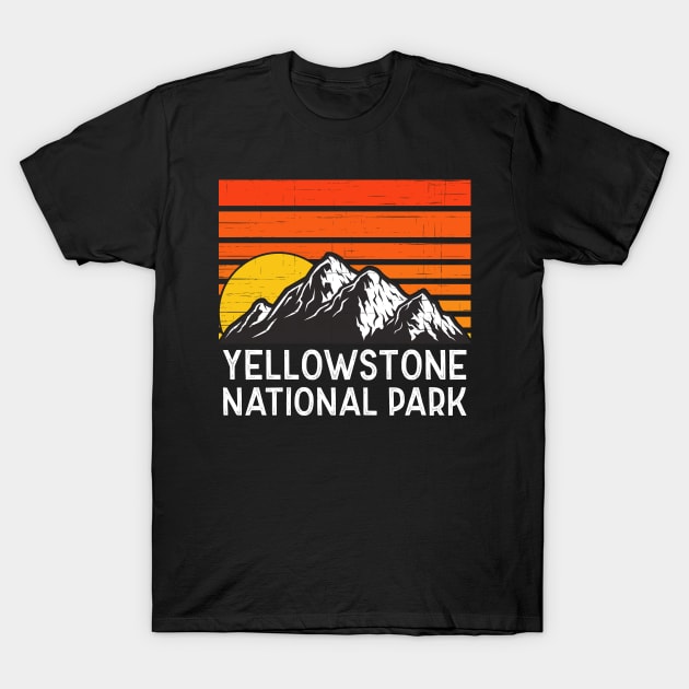 Retro Vintage Yellowstone National Park T-Shirt by JKFDesigns